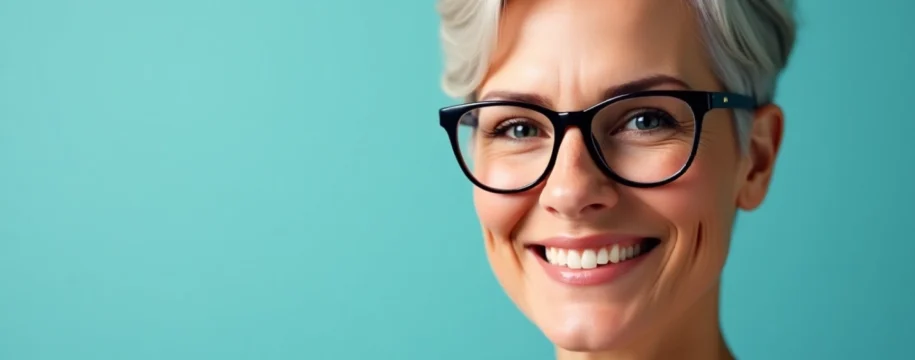 coupe de cheveux femme 60 ans avec lunettes