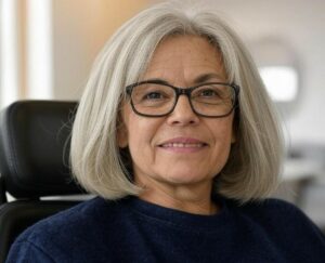 coupe de cheveux femme 60 ans avec lunettes