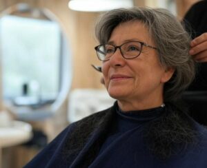 coupe de cheveux femme 60 ans avec lunettes