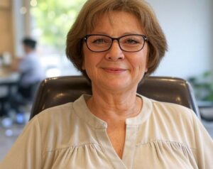 coupe de cheveux femme 60 ans avec lunettes