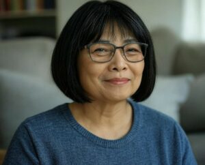 coupe de cheveux femme 60 ans avec lunettes