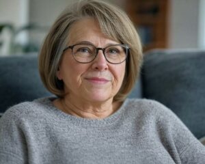 coupe de cheveux femme 60 ans avec lunettes